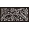 Highlanderhome LaserCut Metal Privacy Fence, WeepingWillow, Black, 24" x 48"/pc WeepingWillow_Black_1pc - alternate 1